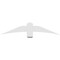 Ekena Millwork Bellingham Architectural Grade PVC Gable Bracket, 60"W x 12 1/2"H x 2"D x 6"F, 5/12 Pitch GBP060X13X0206BEL00 - alternate 4